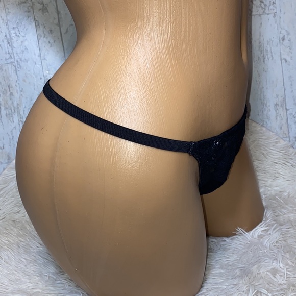 VNTG Panty Holiday Editions black Nylon lace XL Classic Sissy wear NWOT - Picture 4 of 8